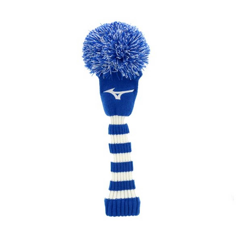 Headcover Mizuno Knit Pom Fairway Hombre Azules/Blancas Baratas IDOC-20357